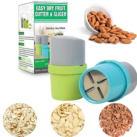 Dry Fruit Cutter and Slicer, Grinder, Chocolate Cutter and Butter Slicer  with 3 in 1 Blade for Almonds, Cashews Useful Kitchen Gadgets For Home